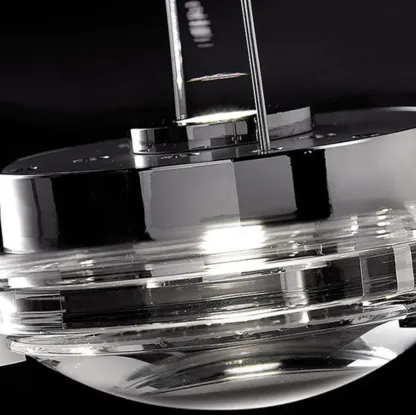 Modern Smoky Glass Sky Fall Pendant Lamp for Living Room Image - 10