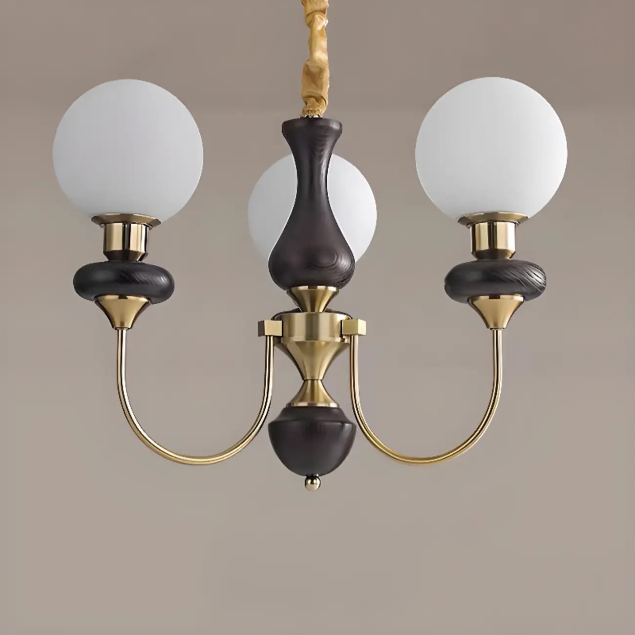 Modern Vintage Globe Chandelier with Glass Lampshade Image - 9 | homeyfad