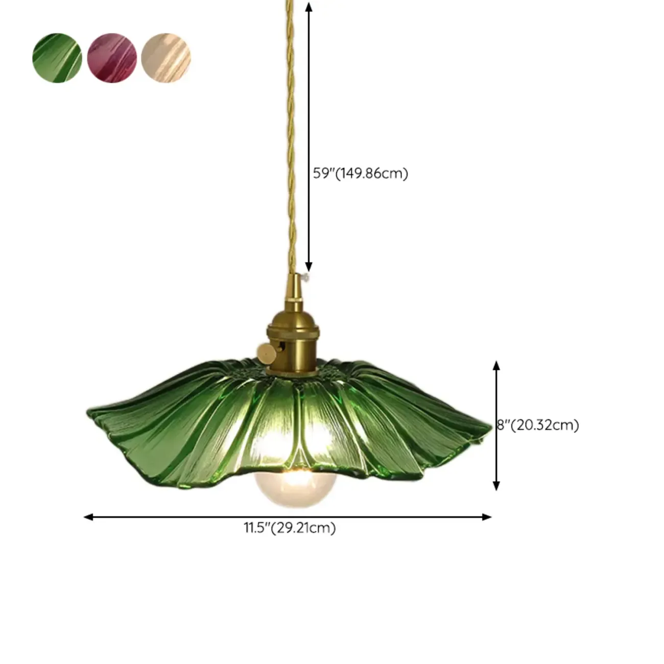 Clear Floral Glass Pendant Light for Modern Living Room Image - 19