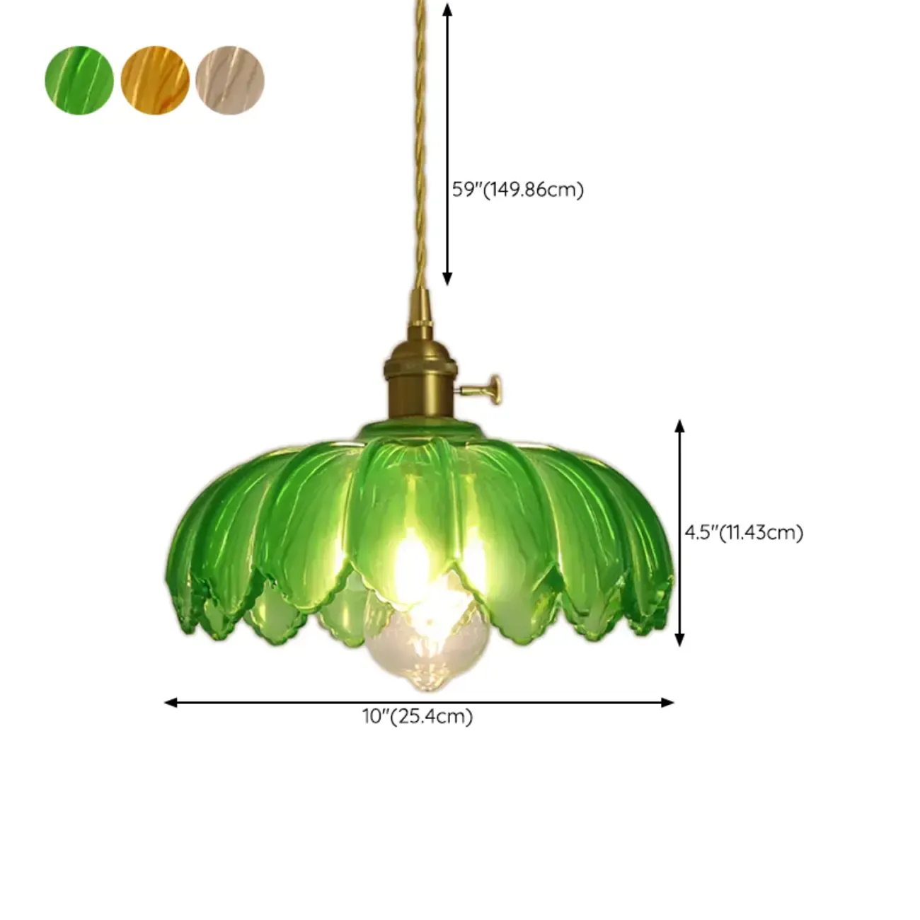 Clear Floral Glass Pendant Light for Modern Living Room Image - 20