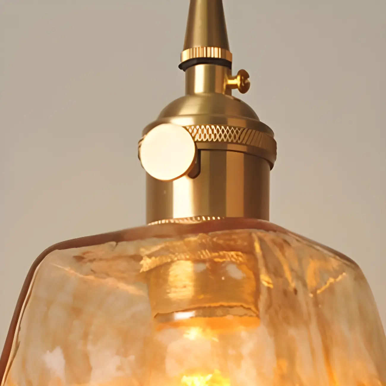 Vintage Green Stained Glass Pendant Light for Living Room Image - 7 | homeyfad