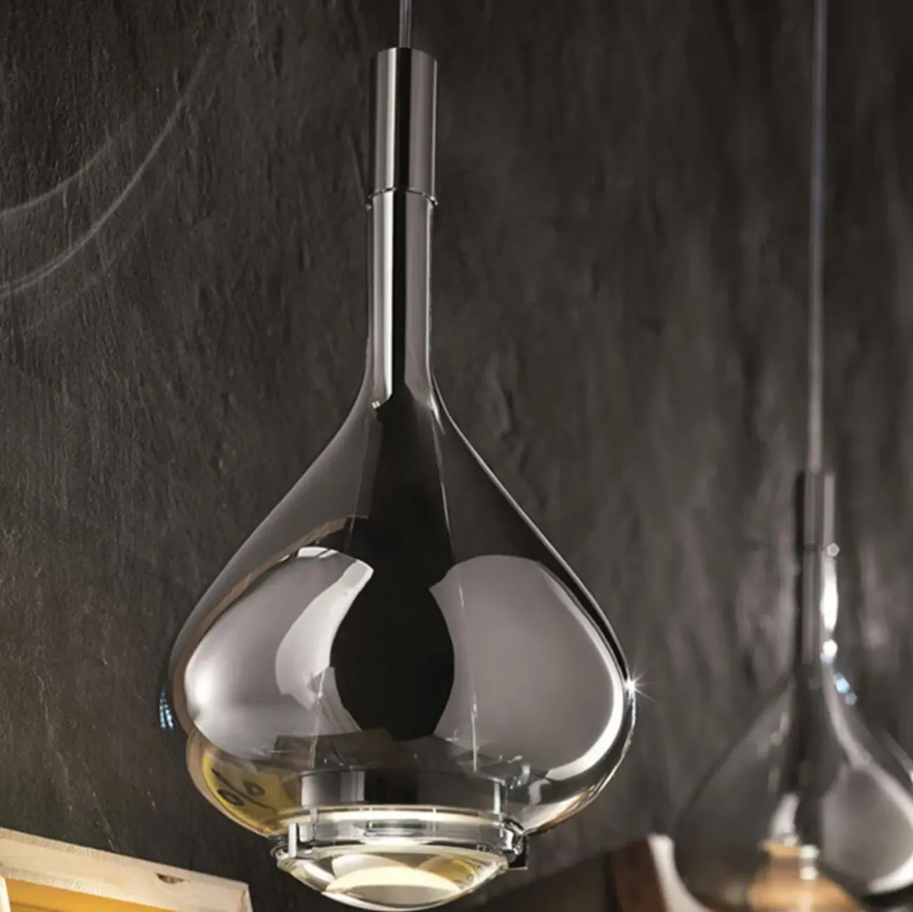 Modern Smoky Glass Sky Fall Pendant Lamp for Living Room Image - 14