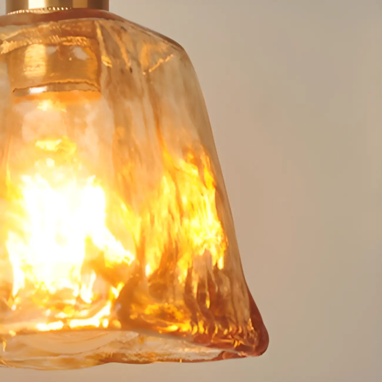 Vintage Green Stained Glass Pendant Light for Living Room Image - 8 | homeyfad