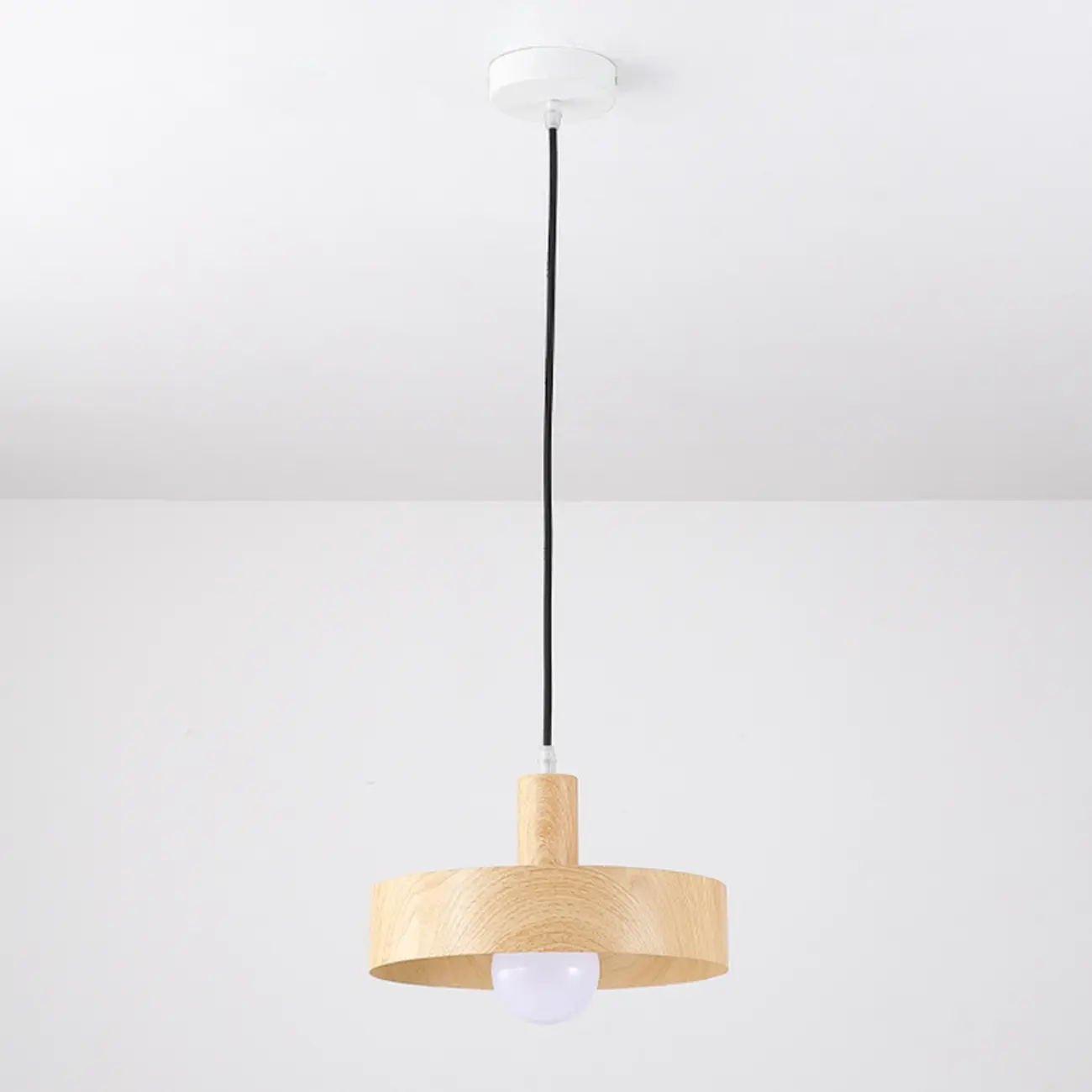 Minimalist Mini Wood Globe Pendant Light for Bedside Image - 18 | homeyfad