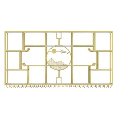 Wall-Mounted Metal Wine Rack with Glass Holder Image - 2