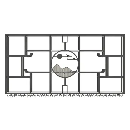 Wall-Mounted Metal Wine Rack with Glass Holder Image - 3