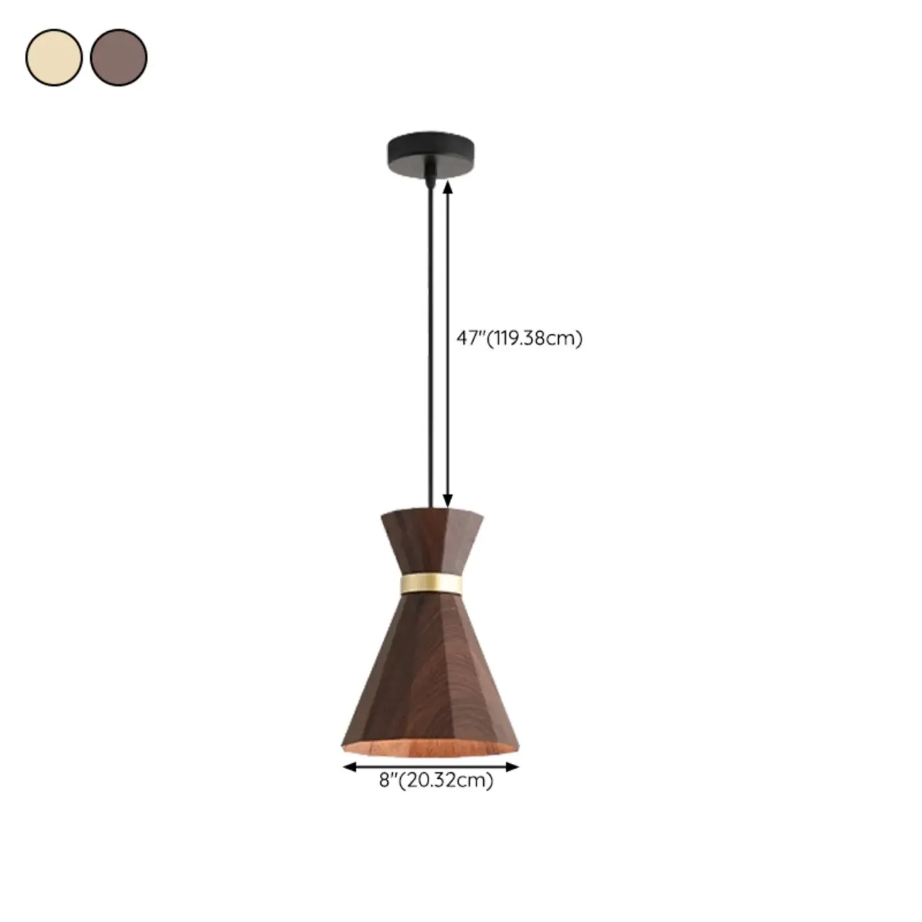 Minimalist Mini Wood Globe Pendant Light for Bedside Image - 22