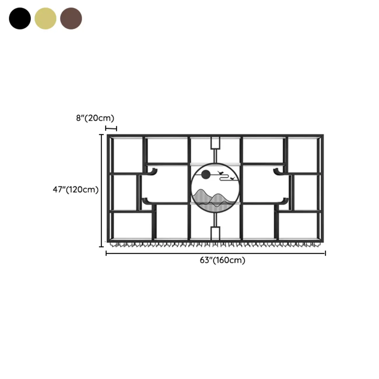 Wall-Mounted Metal Wine Rack with Glass Holder Image - 10