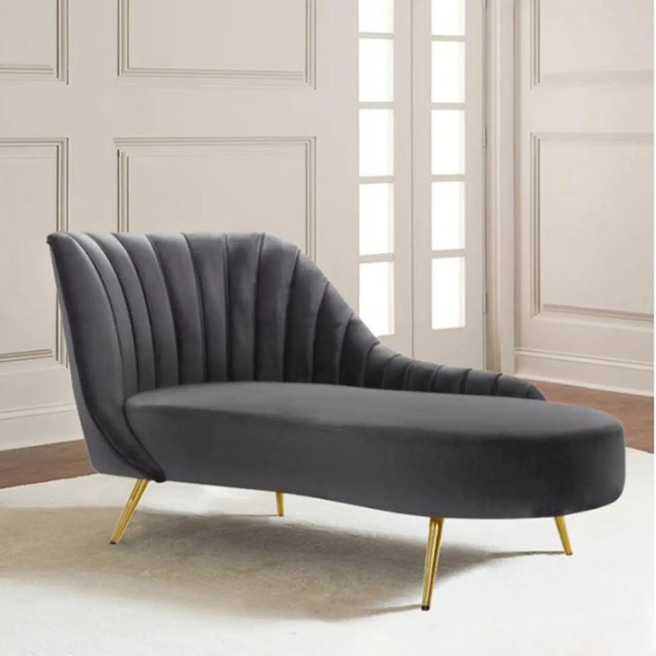 Contemporary Upholstered Reclining Chaise Lounge for Living Room Image - 2 | homeyfad