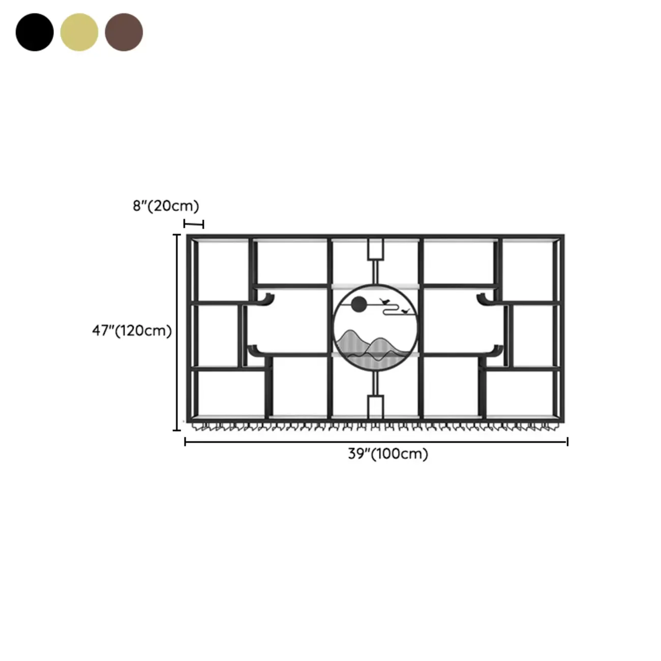 Wall-Mounted Metal Wine Rack with Glass Holder Image - 13