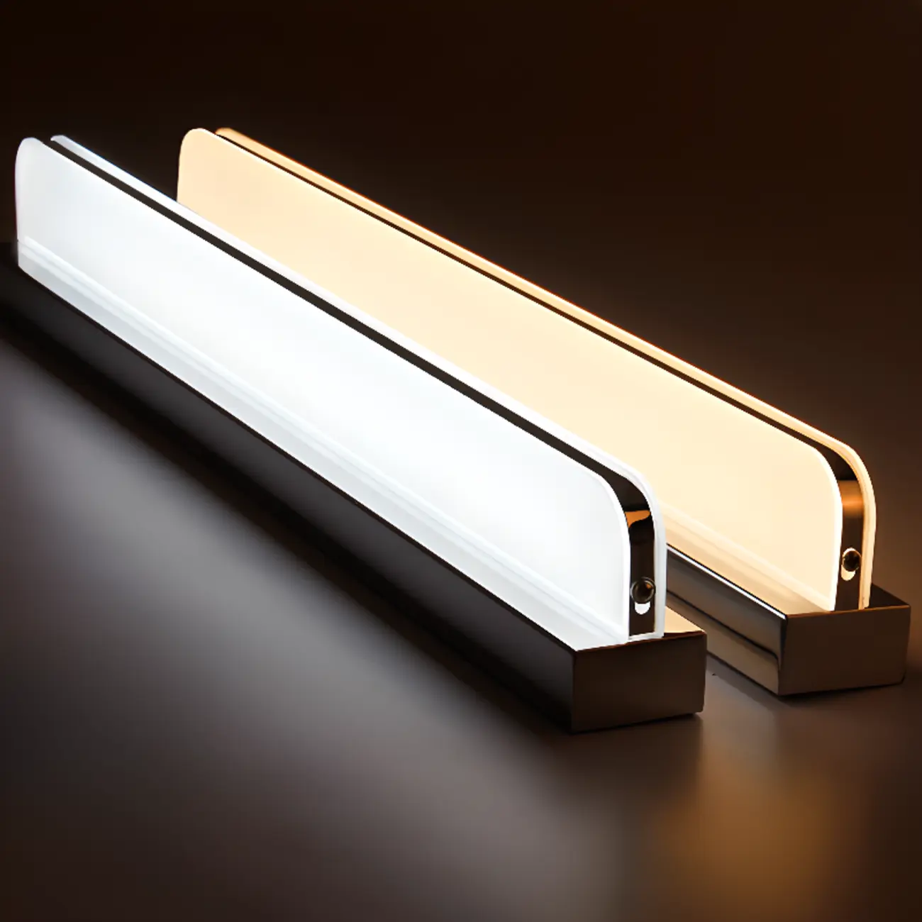 Modern Geometric Vanity Light with White Shade for Bathroom Image - 4 | homeyfad