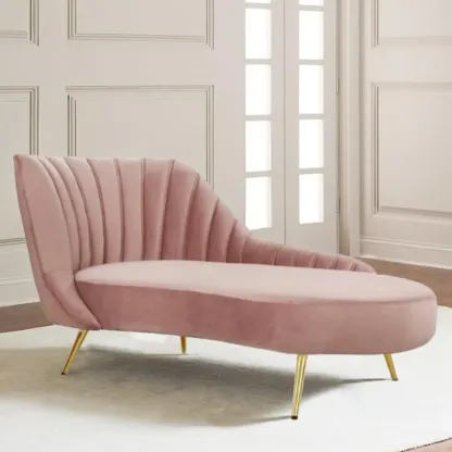 Contemporary Upholstered Reclining Chaise Lounge for Living Room Image - 4