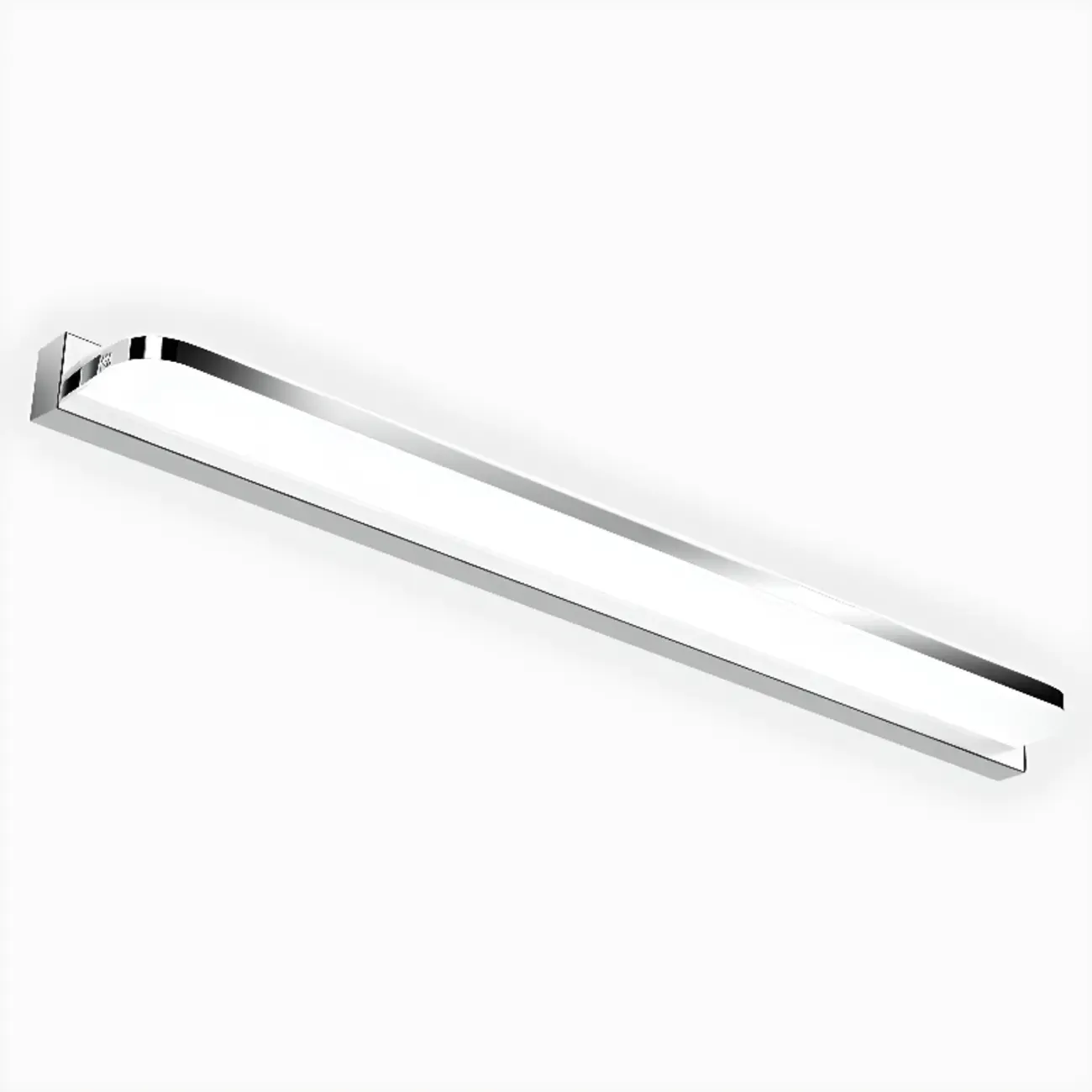 Modern Geometric Vanity Light with White Shade for Bathroom Image - 12