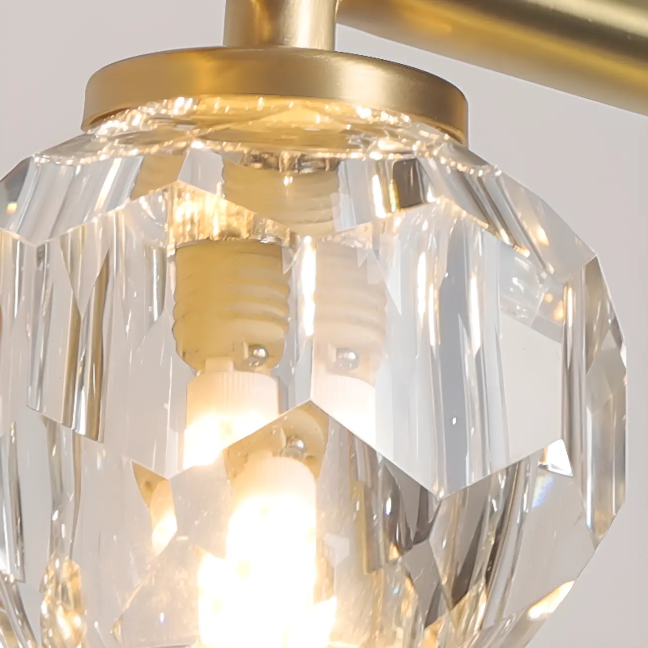 Elegant Vanity Lights Over Mirror with Crystal Lampshade  Image - 13 | homeyfad