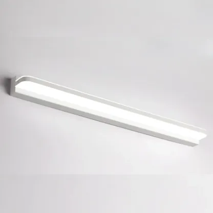 Modern Geometric Vanity Light with White Shade for Bathroom Image - 13