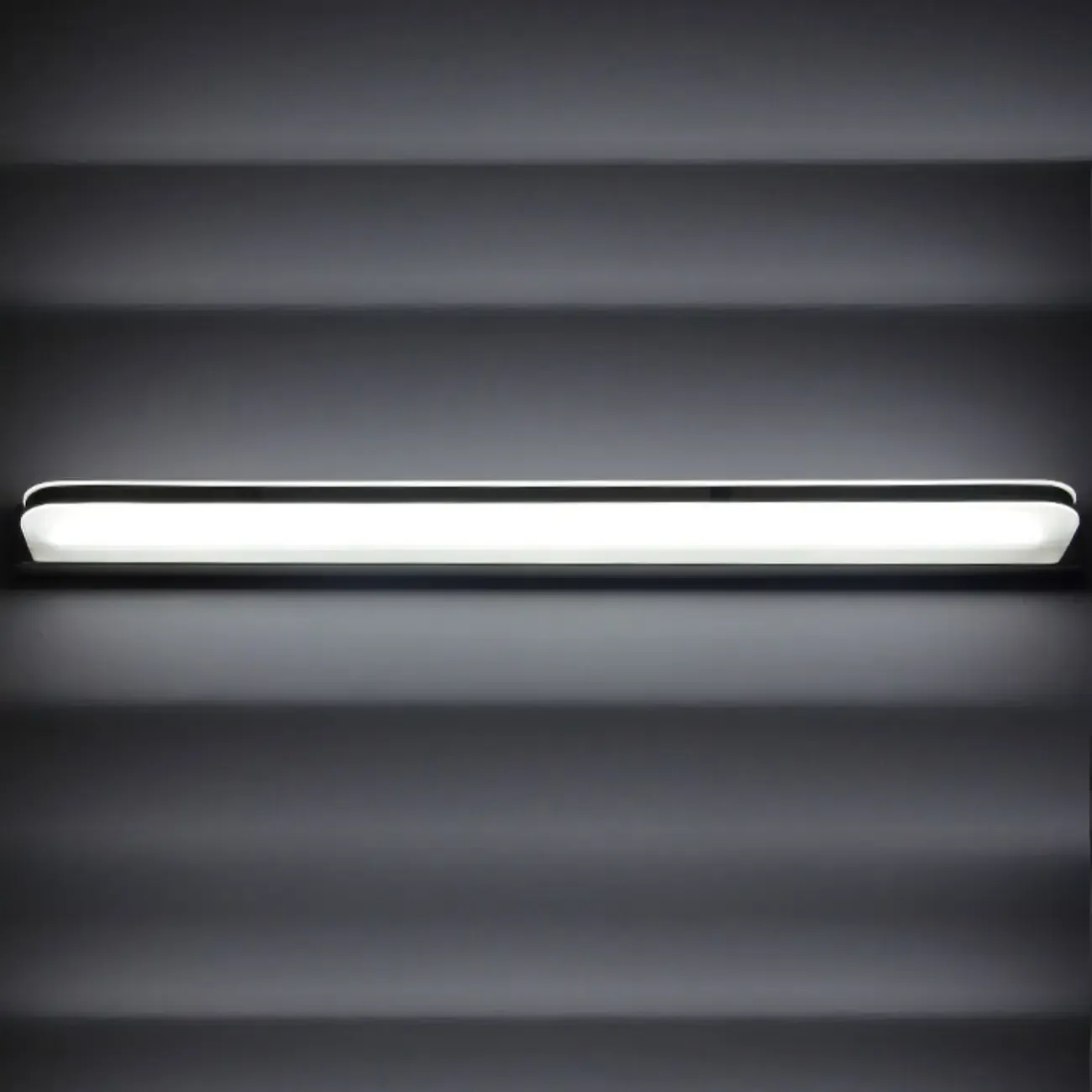 Modern Geometric Vanity Light with White Shade for Bathroom Image - 14