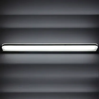 Modern Geometric Vanity Light with White Shade for Bathroom Image - 14