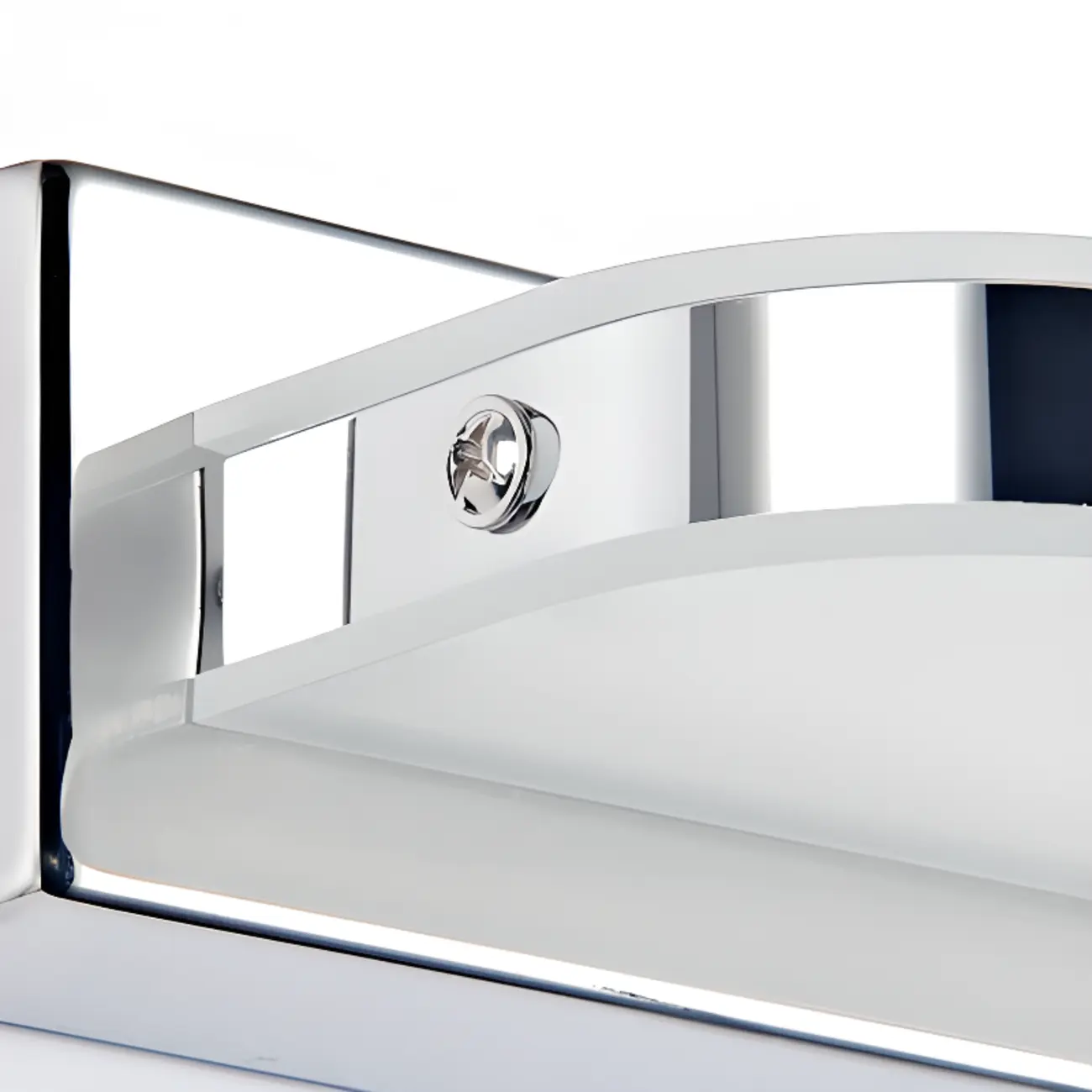 Modern Geometric Vanity Light with White Shade for Bathroom Image - 15 | homeyfad