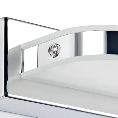 Modern Geometric Vanity Light with White Shade for Bathroom Image - 15