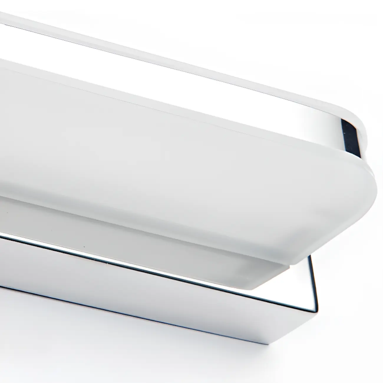 Modern Geometric Vanity Light with White Shade for Bathroom Image - 16 | homeyfad