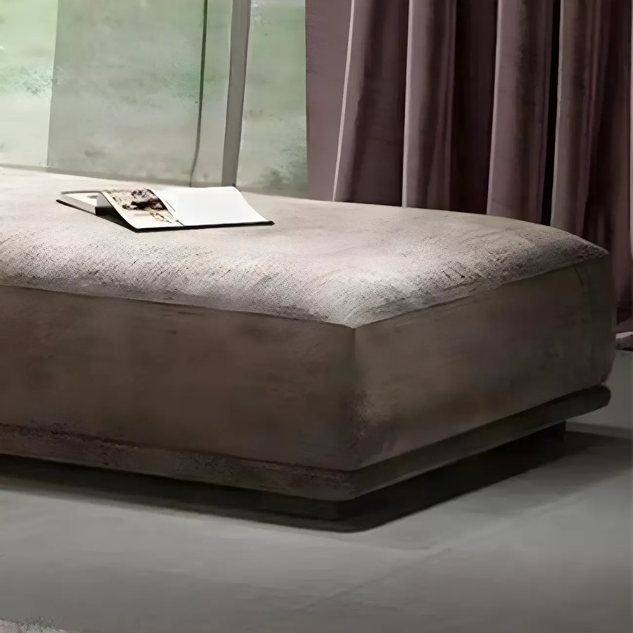 Contemporary Upholstered Chaise Lounge Armless Arms Lounge Chair Image - 10