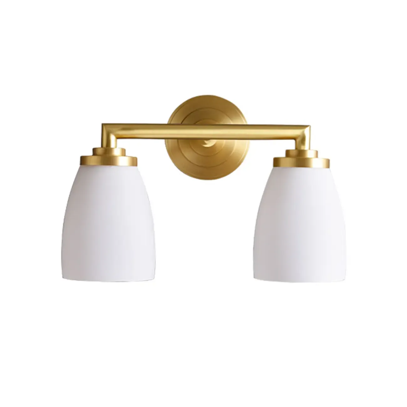 Opal Glass Modern Wall-mounted Vanity Light for Bathroom Image - 5