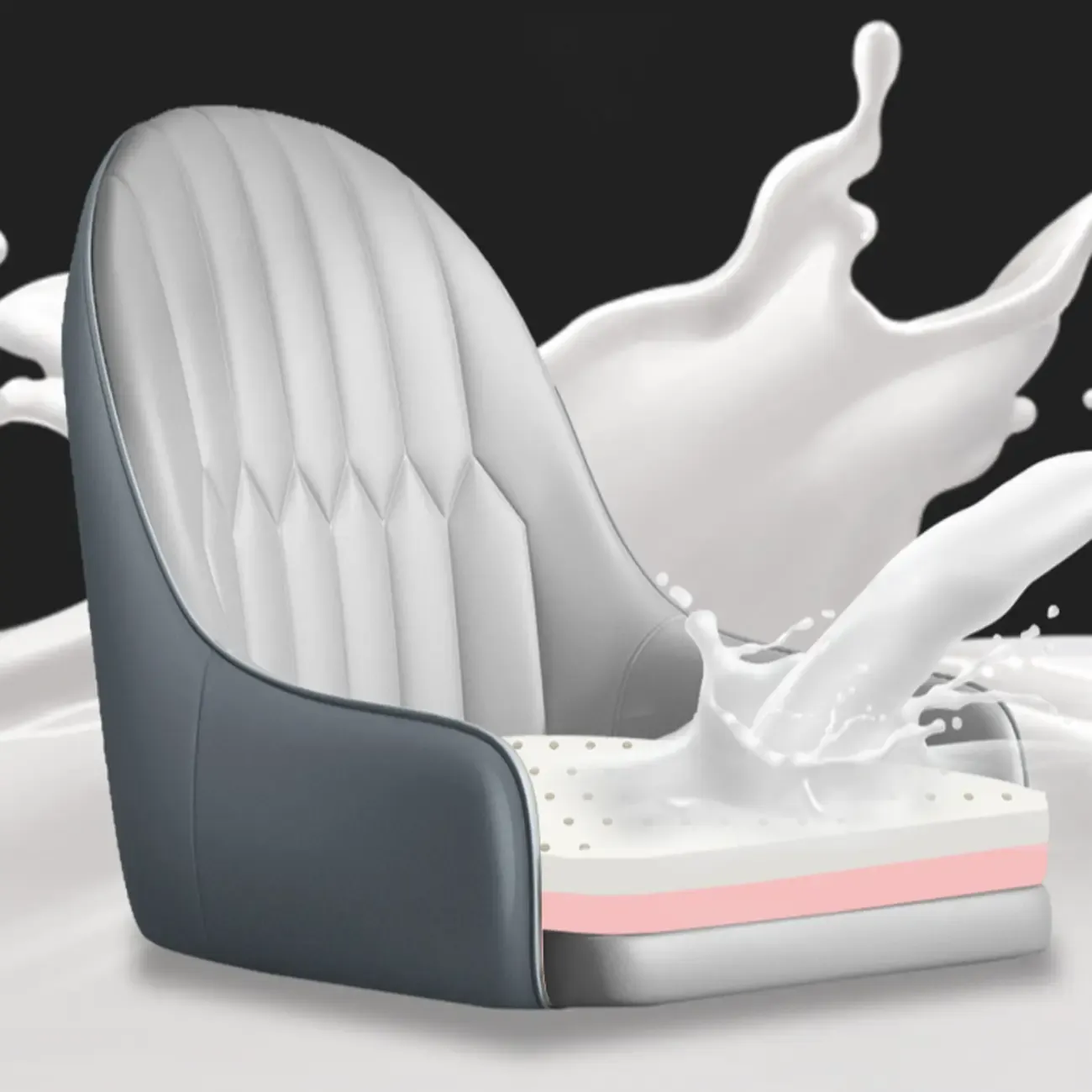 Faux Leather Dining Chair Color Block Sloped Arm with Metal Legs Image - 21