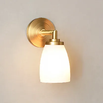 Opal Glass Modern Wall-mounted Vanity Light for Bathroom Image - 6