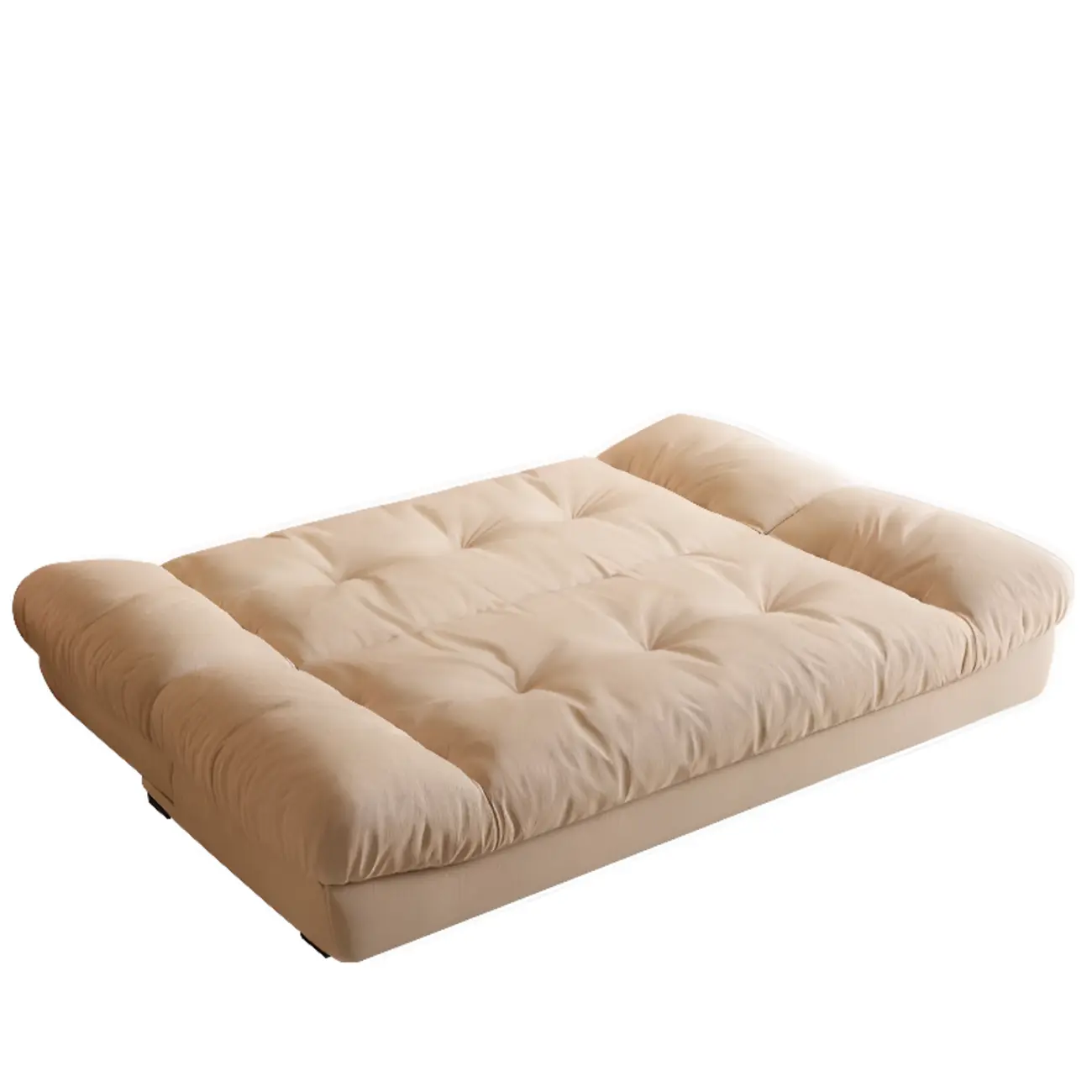 Foldable Upholstered Sleeper Sofa Living Room Deep Seat Sofa Image - 9 | homeyfad