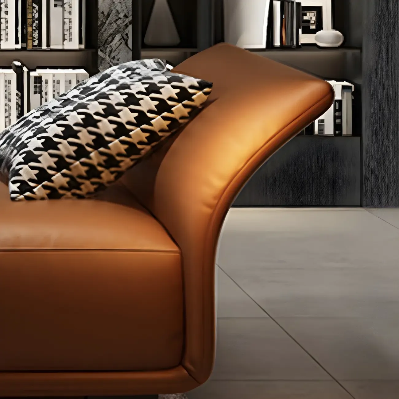 Contemporary Upholstered Chaise Lounge Armless Arms Lounge Chair Image - 13