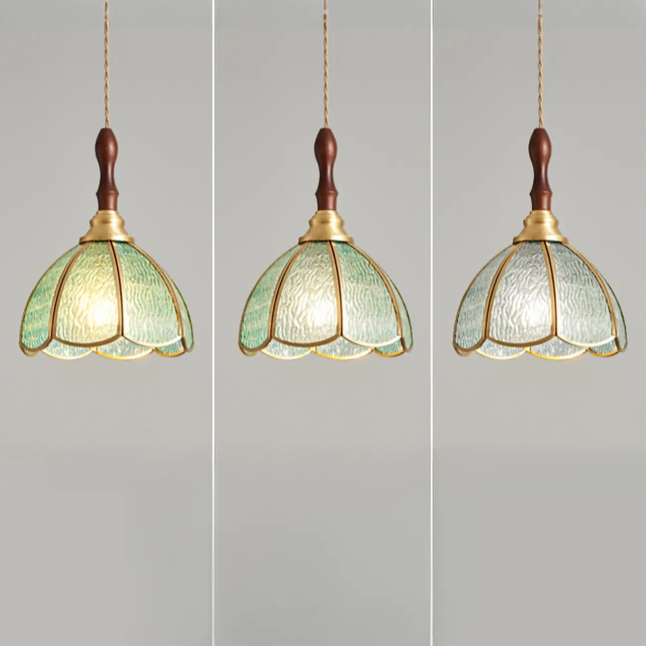 Retro Stained Glass Floral Pendant Lamp for Elegant Home Decor Image - 12 | homeyfad