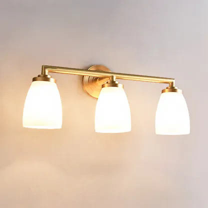 Opal Glass Modern Wall-mounted Vanity Light for Bathroom Image - 8