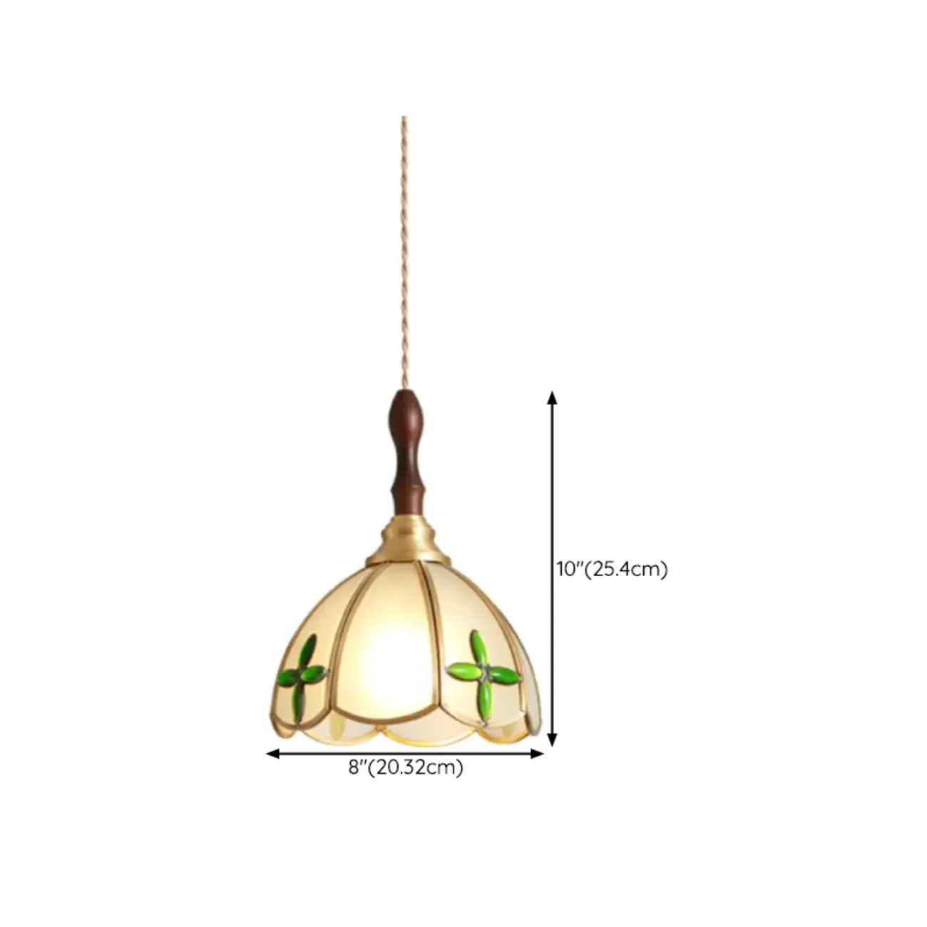 Retro Stained Glass Floral Pendant Lamp for Elegant Home Decor Image - 18 | homeyfad