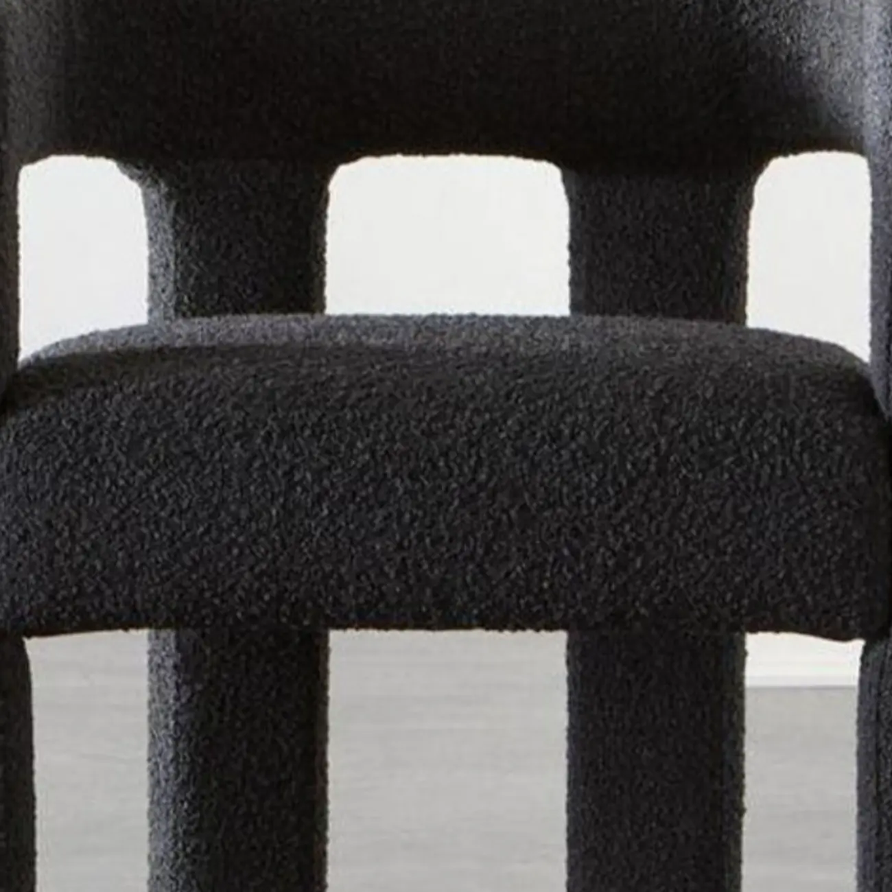 Contemporary Upholstered Low Back Arm Dining Chair Image - 12 | homeyfad