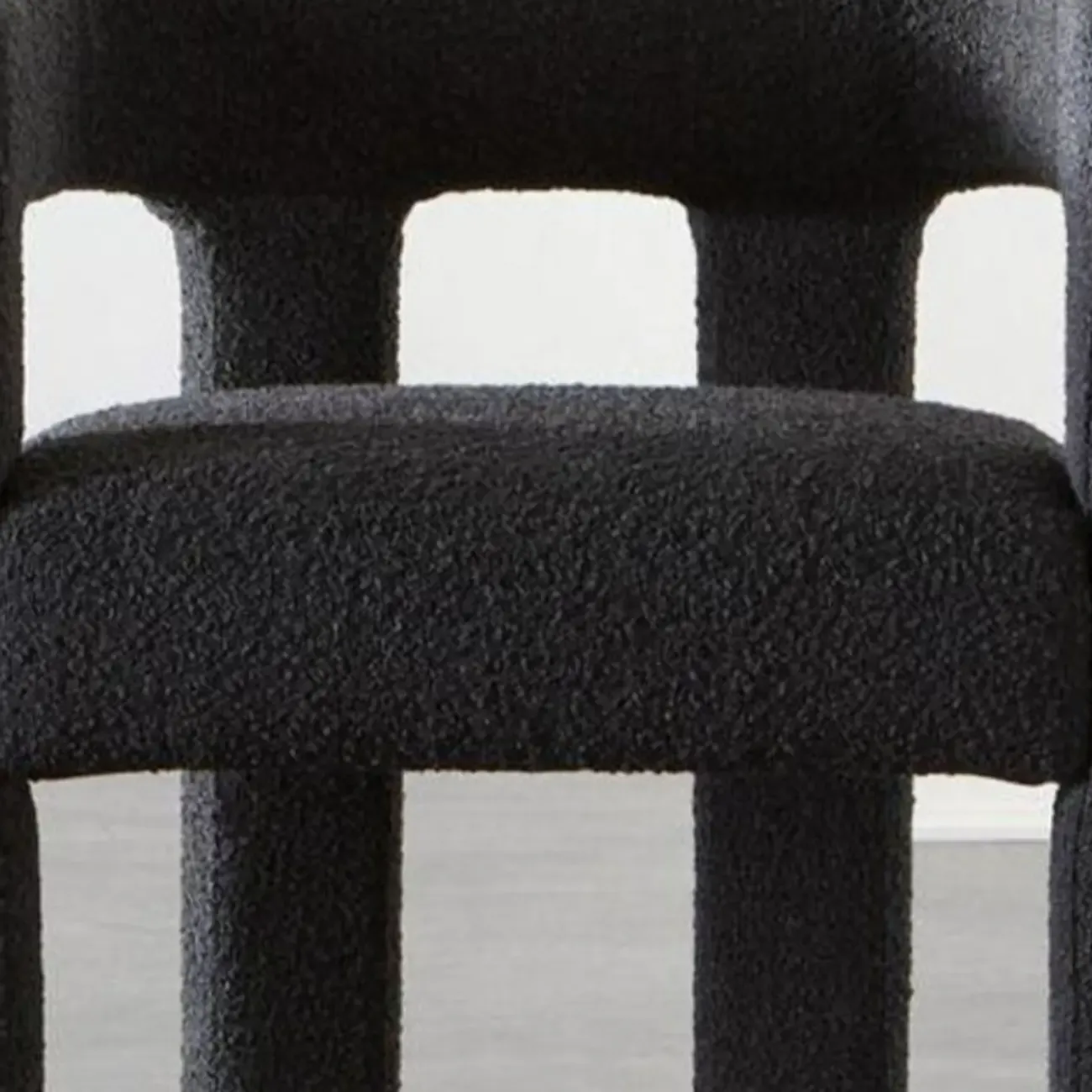 Contemporary Upholstered Low Back Arm Dining Chair Image - 12