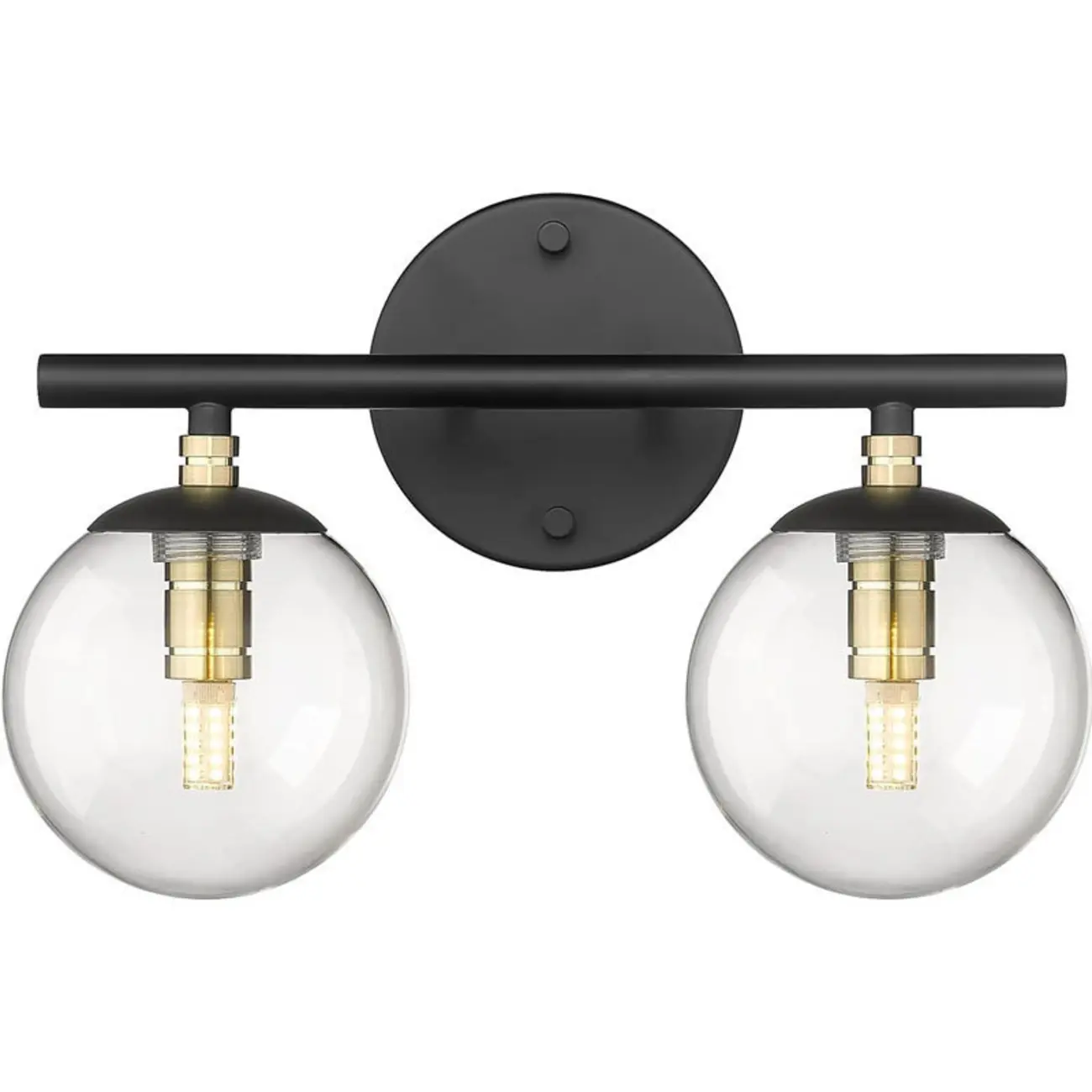 Spherical Wall-Mounted Vanity Lights with Glass Shade Image - 6 | homeyfad