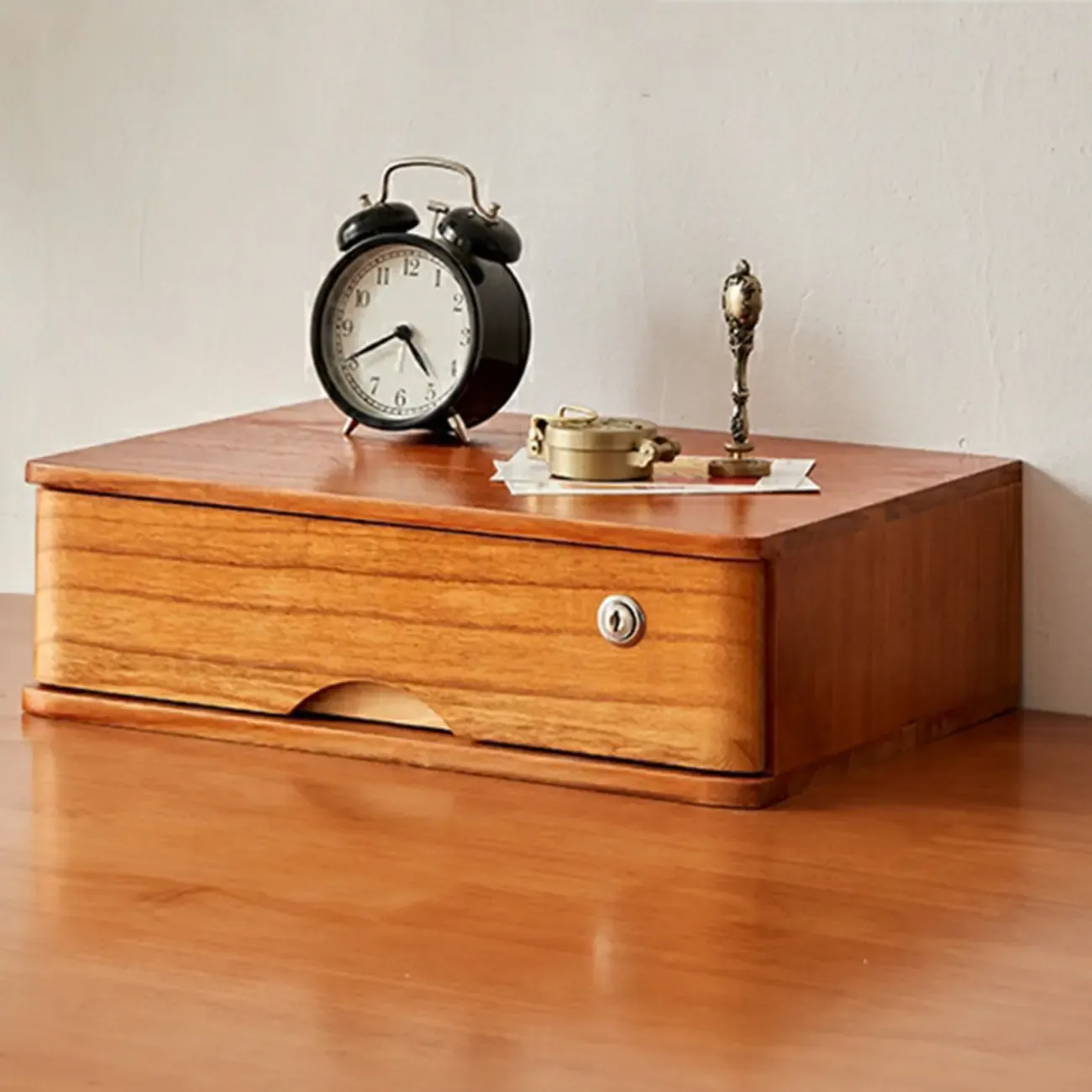 Modern Lateral/ Vertical Solid Wood Filing Cabinet Image - 5