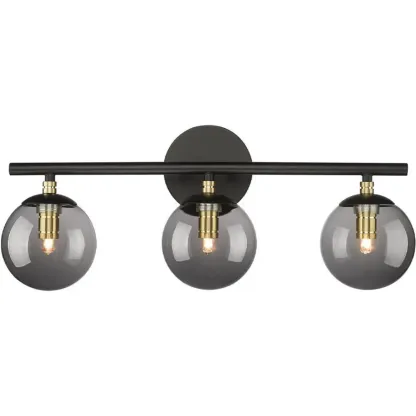 Spherical Wall-Mounted Vanity Lights with Glass Shade Image - 7