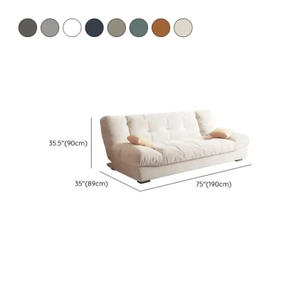 Foldable Upholstered Sleeper Sofa Living Room Deep Seat Sofa Image - 30