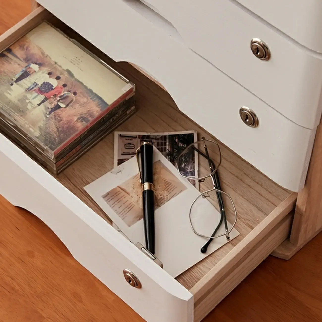 Modern Lateral/ Vertical Solid Wood Filing Cabinet Image - 15