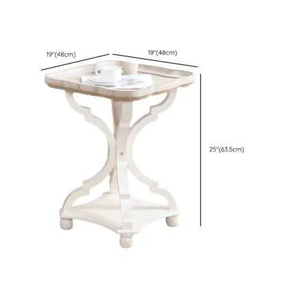 Modern Simple Small Coffee Table with Tray Top #size