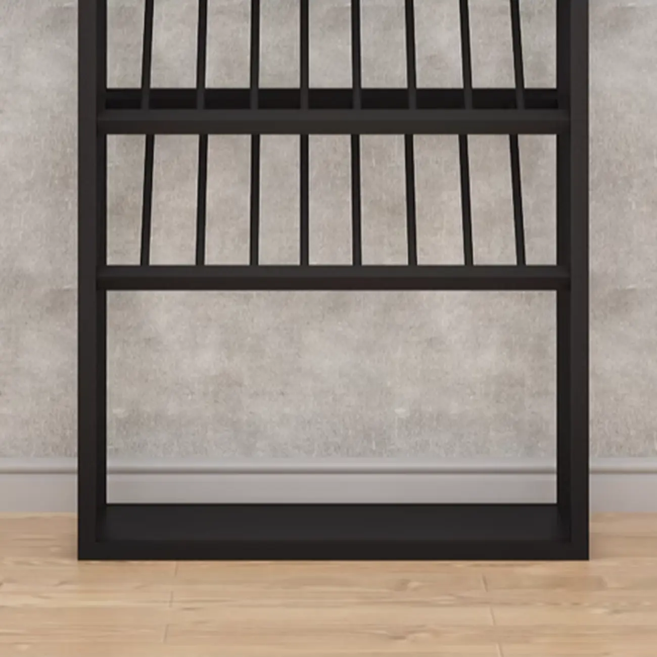 Black Modern Metal Wine Rack with Large Storage Image - 11 | homeyfad