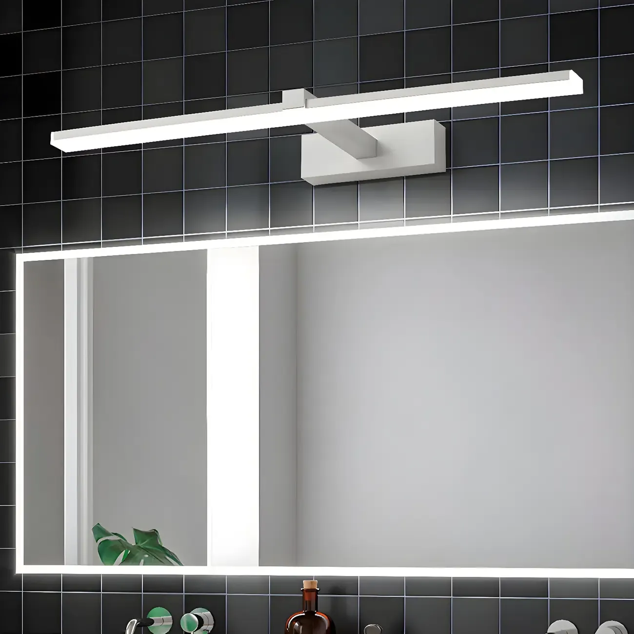Stylish Modern Vanity Light with Integrated LED for Bathroom Image - 17