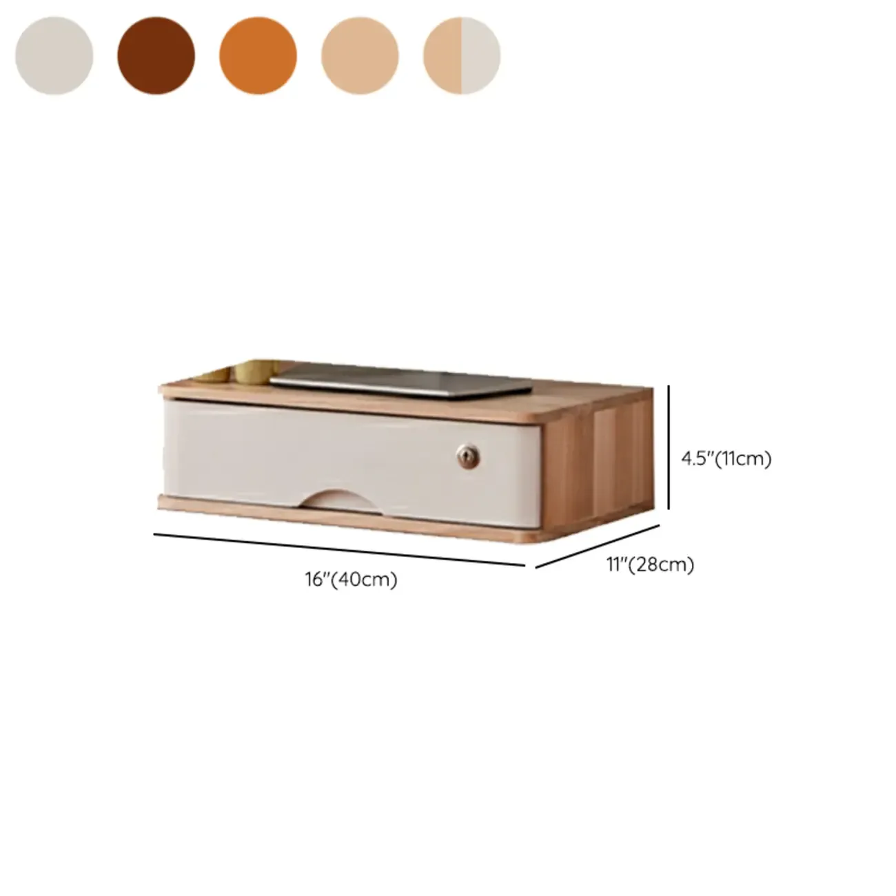 Modern Lateral/ Vertical Solid Wood Filing Cabinet #size