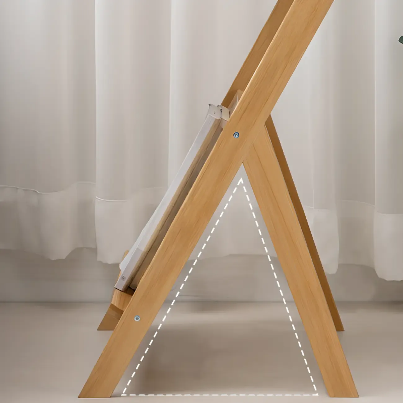 Foldable Transparent Magazine Rack Table Image - 7