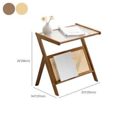 Foldable Transparent Magazine Rack Table Image - 12