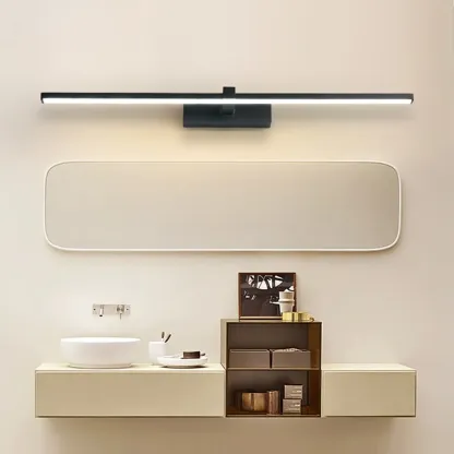 Contemporary Bathroom Wall-Mounted Vanity Lights with Shade Image - 3