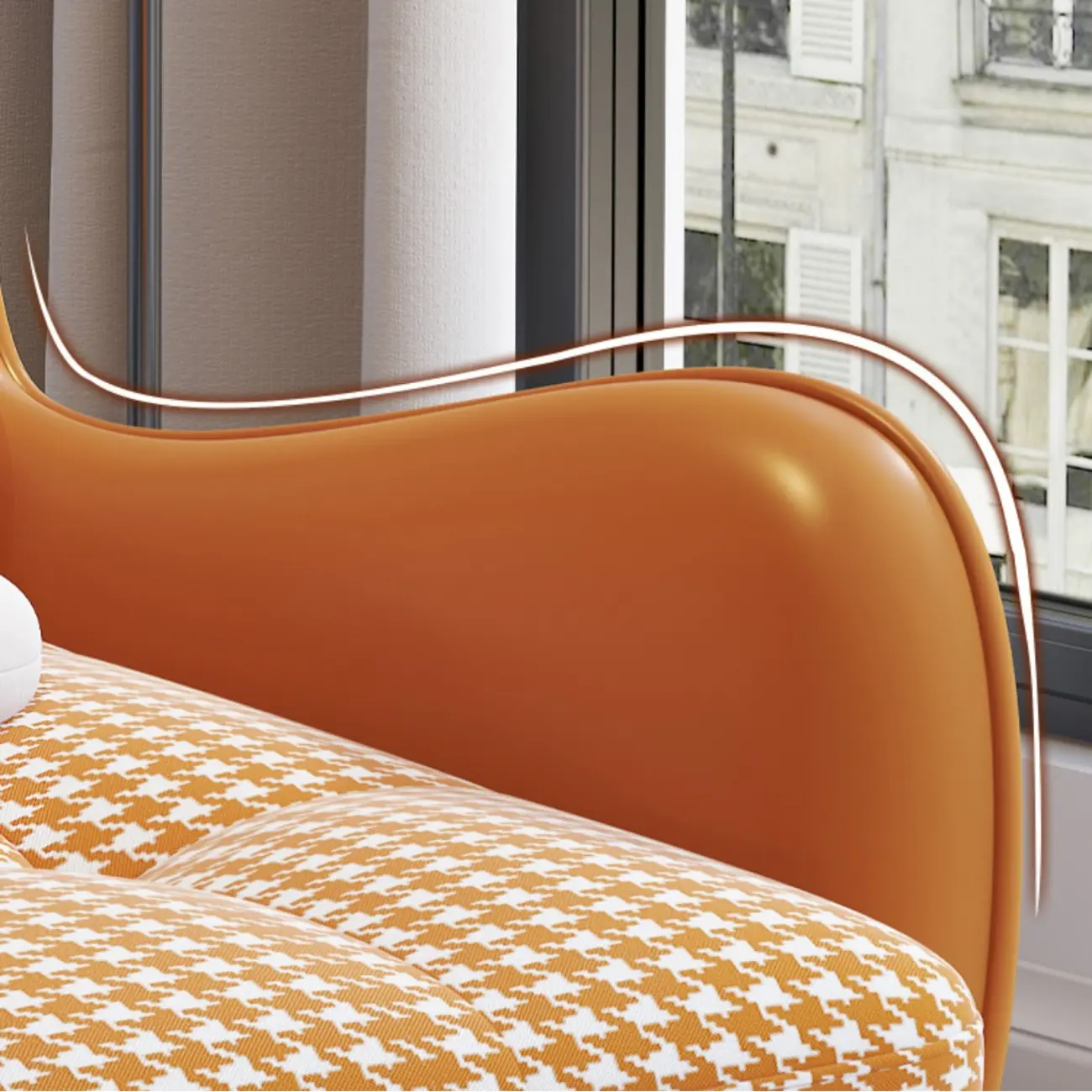 2 Piece Set Upholstered Rocking Chair Couch for Living Room Image - 15 | homeyfad