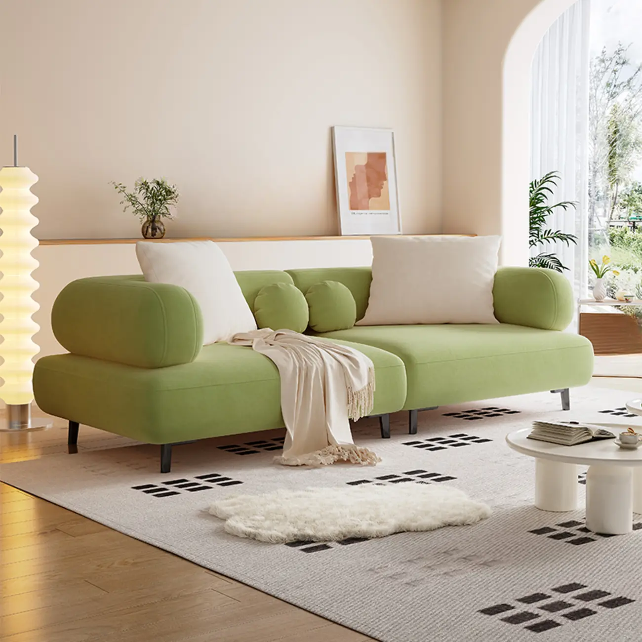 Italian Minimalist Casual Sofa Upholstered 3 Seater Sofa Image - 10 | homeyfad