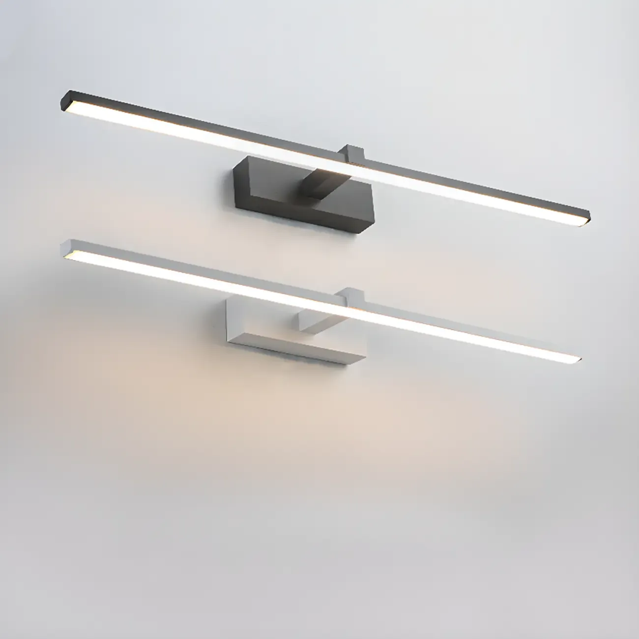 Contemporary Bathroom Wall-Mounted Vanity Lights with Shade Image - 6